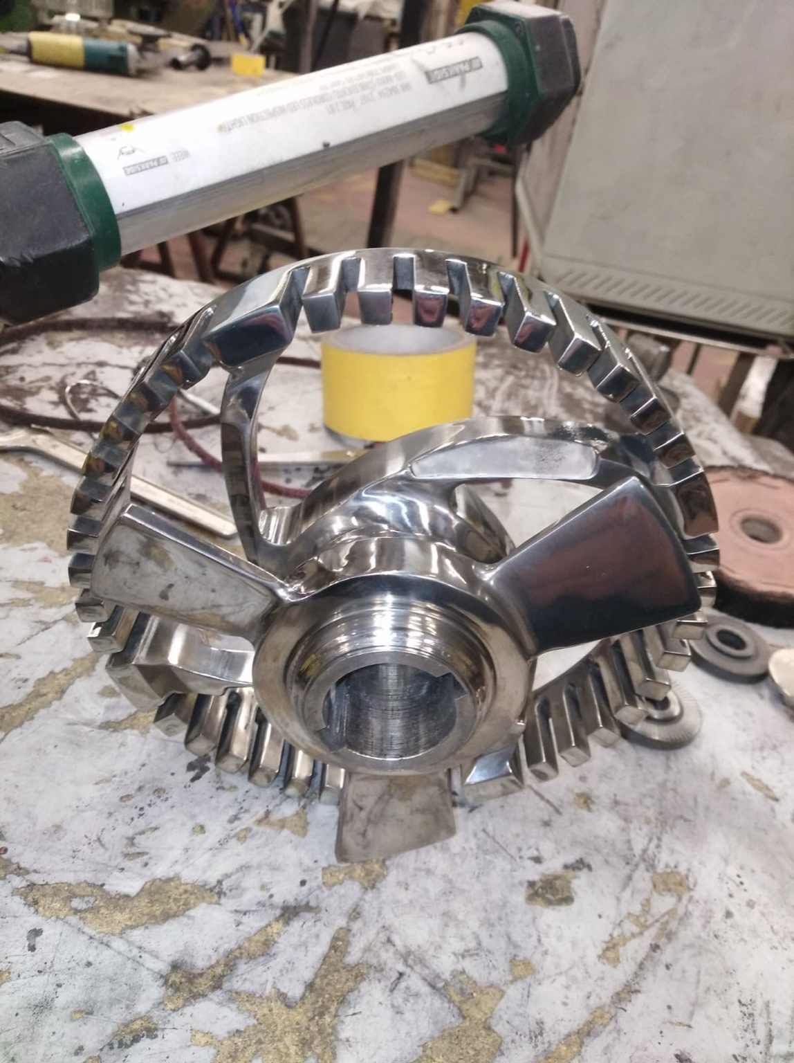 Ukázka povrchové úpravy nerezu pro technologie